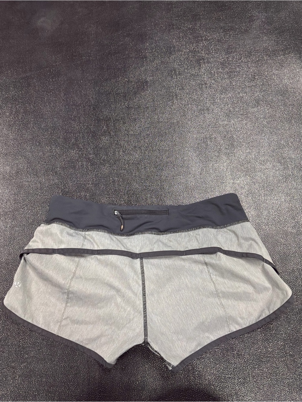 lululemon athletica Light Gray Shorts with Black Waistband